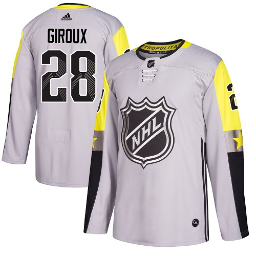 Adidas Men Philadelphia Flyers #28 Claude Giroux Gray 2018 All-Star Metro Division Authentic Stitched NHL Jersey